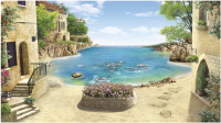 Фотошпалери 3D Морской пейзаж 196*350