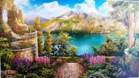 Фотообои 3D Райский Уголок 196*350