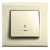 Выключатель 1-й Проходной С подсветкой Крем Linnera