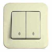 Выключатель 2-й Проходной Крем Rollina