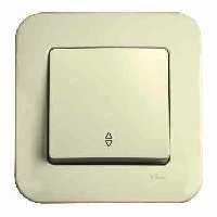 Выключатель 1-й Проходной Крем Rollina